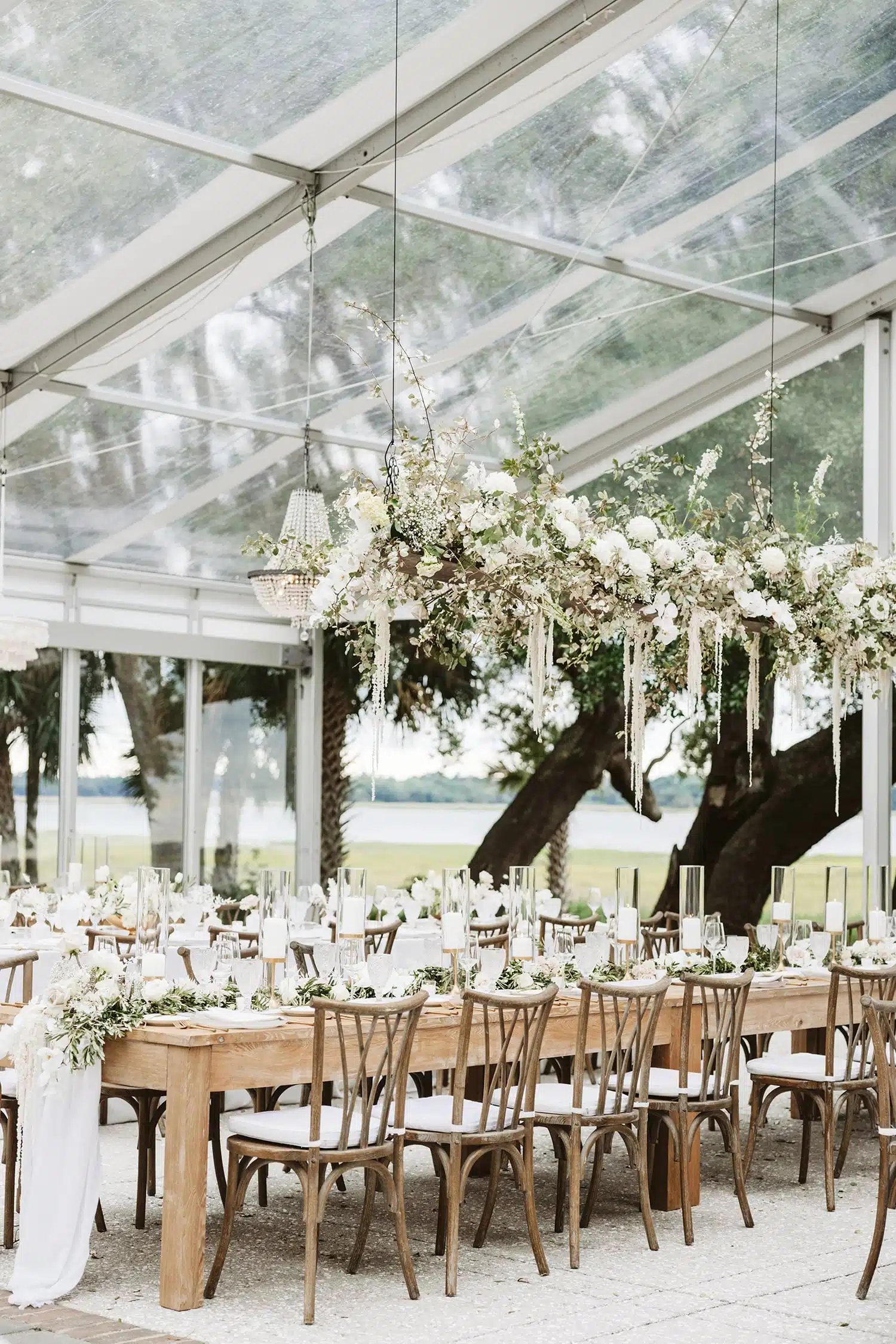 Wedding reception tent